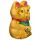Maneki Neko Waving Cat, Eyes Open 17cm