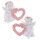 Aniołek z różowym sercem