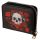 Skulls and Roses Zip Around Small Wallet Purse