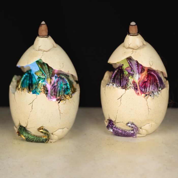 Kadzidło LED z przepływem zwrotnym 'Smok w jajku'