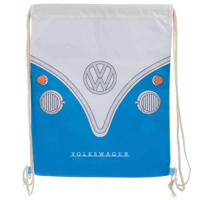 Plecak na sznurkach "Volkswagen VW T1 Camper Bus" niebieski