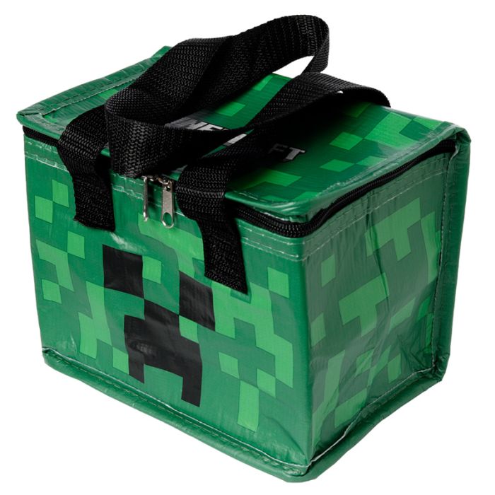 Torba termiczna na lunch z przetworzonego ponownie plastiku z recyklingu - Minecraft Creeper