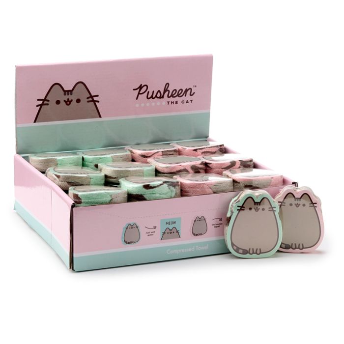 Skompresowany ręcznik podróżny kot Pusheen