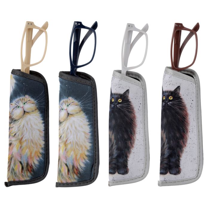 Okulary do czytania z futerałem "Kim Haskins - Koty"