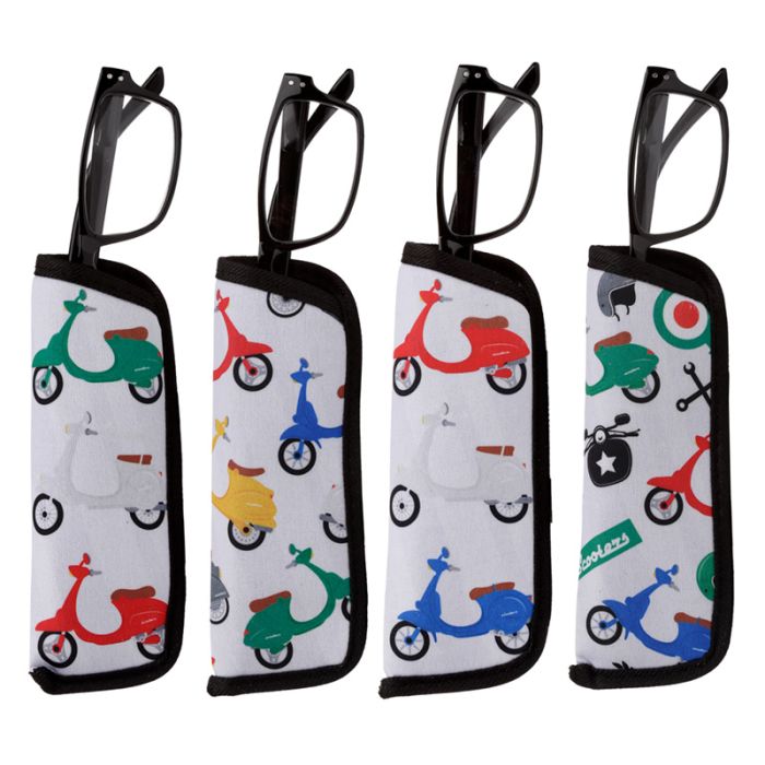 Okulary do czytania z futerałem "Skutery"