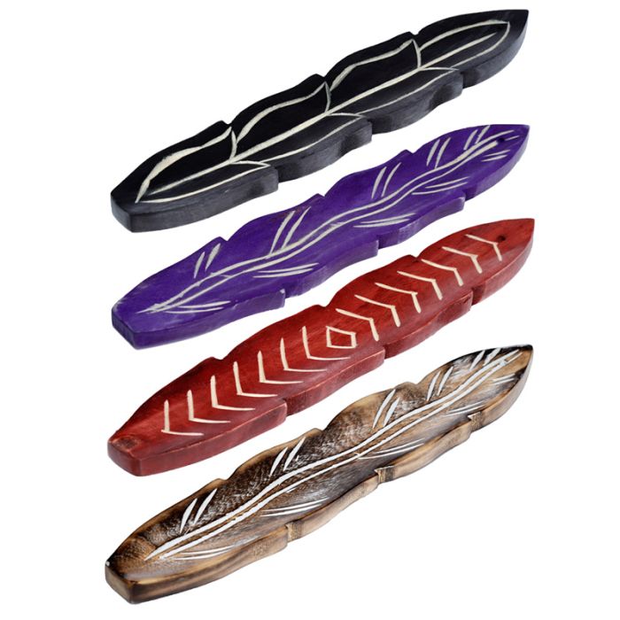 Popienica na kadzidełka z drewna z drzewa mango - motyw palmy