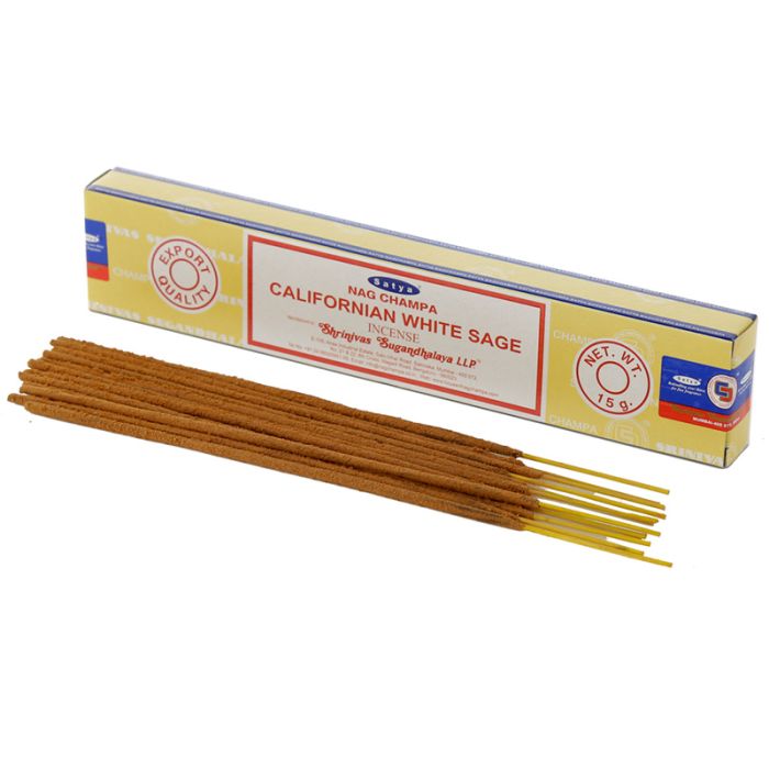 01406 Satya VFM Californian Biały Sage Nag Champa Kadzidełka