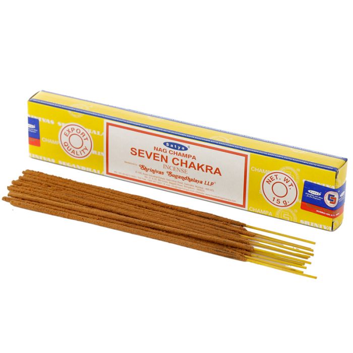 01412 Satya VFM Seven Chakra Nag Champa Kadzidełka