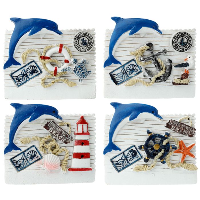 Pamiątkowe magnesy na lodówkę - pocztówka z delfinem