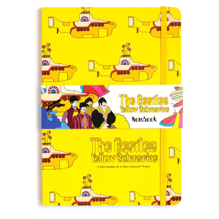 Notatnik z papieru z recyklingu w linie A5 The Beatles Yellow Submarine