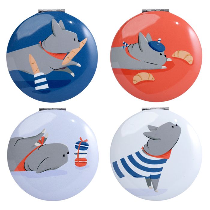 Lusterko Kompaktowe - Bertrand the French Bulldog ’buldog francuski’