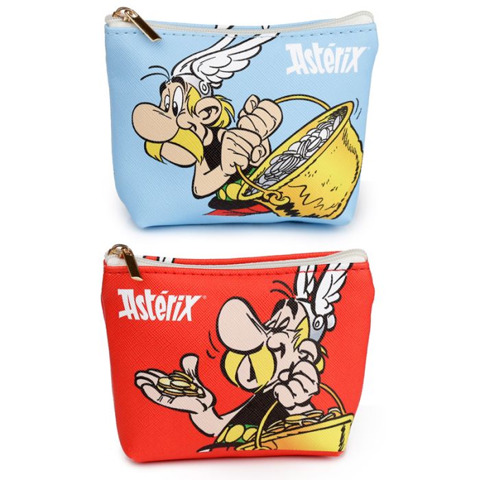 Portmonetka PCV zamykana na suwak "Asterix"