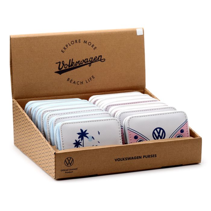 Mały portfel z zamkiem błyskawicznym Volkswagen VW T1 Camper Bus Explore More