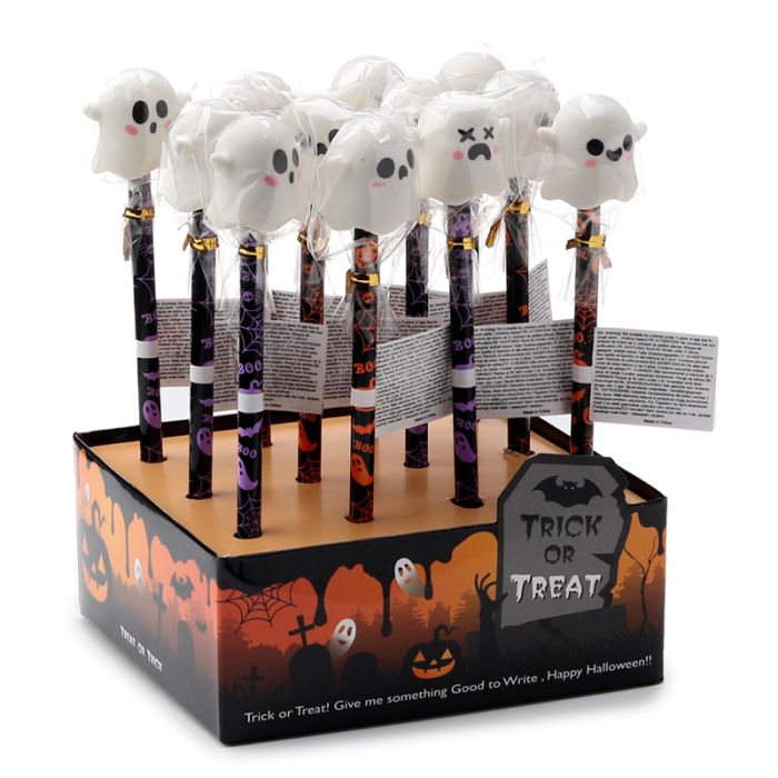 Ołówek z gumką  w kształcie ducha 