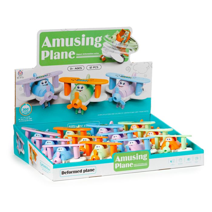 Zabawka zmieniająca kształt przy zderzeniu - Samolot