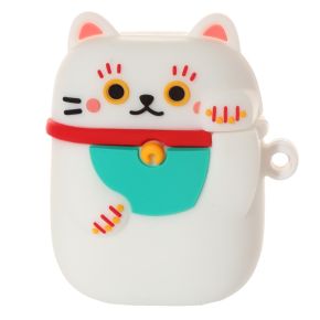 Etui na słuchawki w twardym pudełku silikonowe "Kot Szczęściarz Maneki Neko" (nie zawiera słuchawek i pudełka) Etui na słuchawki w twardym pudełku silikonowe "Kot Szczęściarz Maneki Neko" (nie zawiera słuchawek i pudełka)