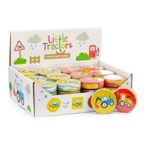 Ręcznik podróżny Skompresowany mały - Małe Traktory Ręcznik podróżny Skompresowany mały - Małe Traktory