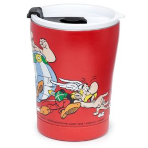 Kubek termiczny o pojemności 300ml wykonany ze stali nierdzewnej - Asterix & Obelix - Czerwony Kubek termiczny o pojemności 300ml wykonany ze stali nierdzewnej - Asterix & Obelix - Czerwony
