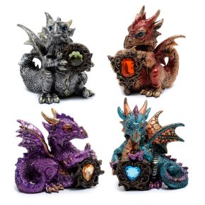 Smocze Żywioły - figurki smoków z kamieniami ozdobnymi Smocze Żywioły - figurki smoków z kamieniami ozdobnymi