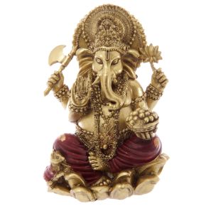 Statuetka Złoto Czerwony Ganesh 16cm Statuetka Złoto Czerwony Ganesh 16cm