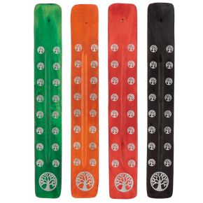 Popielnica drewniana na kadzidełko 'Drzewo życia' Popielnica drewniana na kadzidełko 'Drzewo życia'