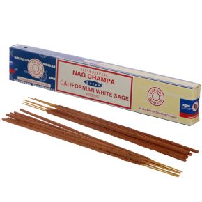 Kadzidełka patyczki 01308 "Satya Nag Champa" - Biała kalifornijska szałwia Kadzidełka patyczki 01308 "Satya Nag Champa" - Biała kalifornijska szałwia