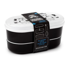 Trzywarstowe pudełko na lunch zamykane gumką z łyżką i widelcem "Sztrumowiec Star Wars" Trzywarstowe pudełko na lunch zamykane gumką z łyżką i widelcem "Sztrumowiec Star Wars"