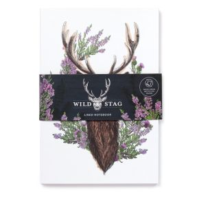 Notatnik z papieru z recyklingu w linie A5 Wild Stag ’ dziki jeleń’ Notatnik z papieru z recyklingu w linie A5 Wild Stag ’ dziki jeleń’