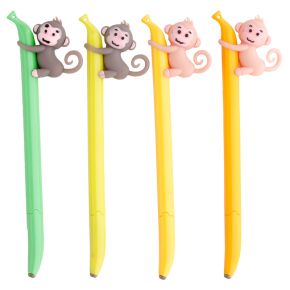 Cienkopis w kształcie banana z małpką Cienkopis w kształcie banana z małpką