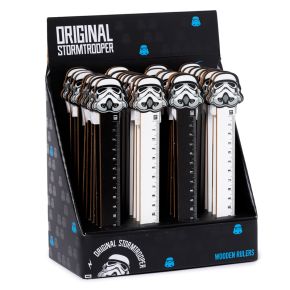 Linijka Drewniana z zakończeniem w kształcie Oryginalnego Szturmowca (15cm) Linijka Drewniana z zakończeniem w kształcie Oryginalnego Szturmowca (15cm)